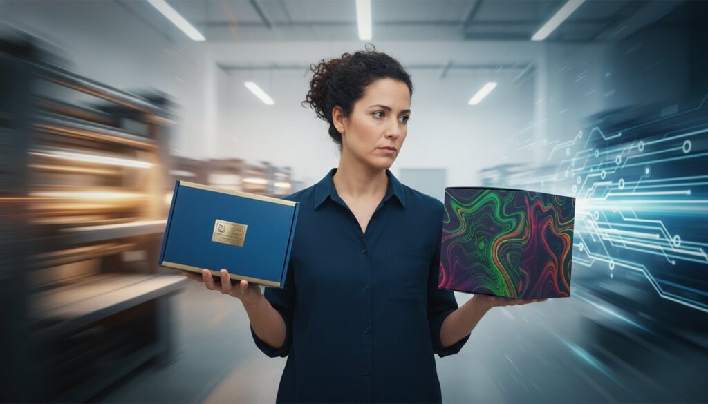 בלוג 22 דפוס אופסט או דיגיטלי המדריך המלא לבחירת השיטה הנכונה לאריזות שלכם Hero Image